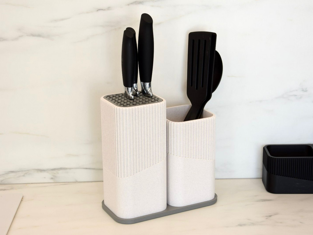 Kitchen Set Knife Block & Utensil Holder